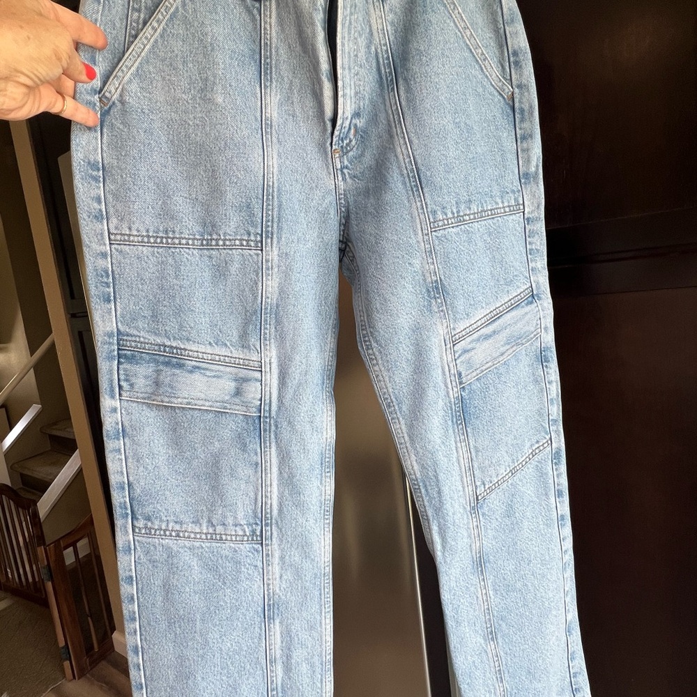 Light Blue Cargo Jeans